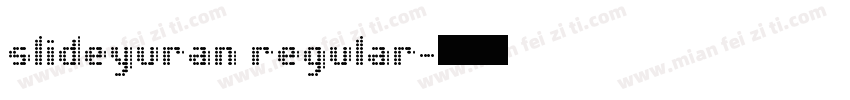 slideyuran regular字体转换